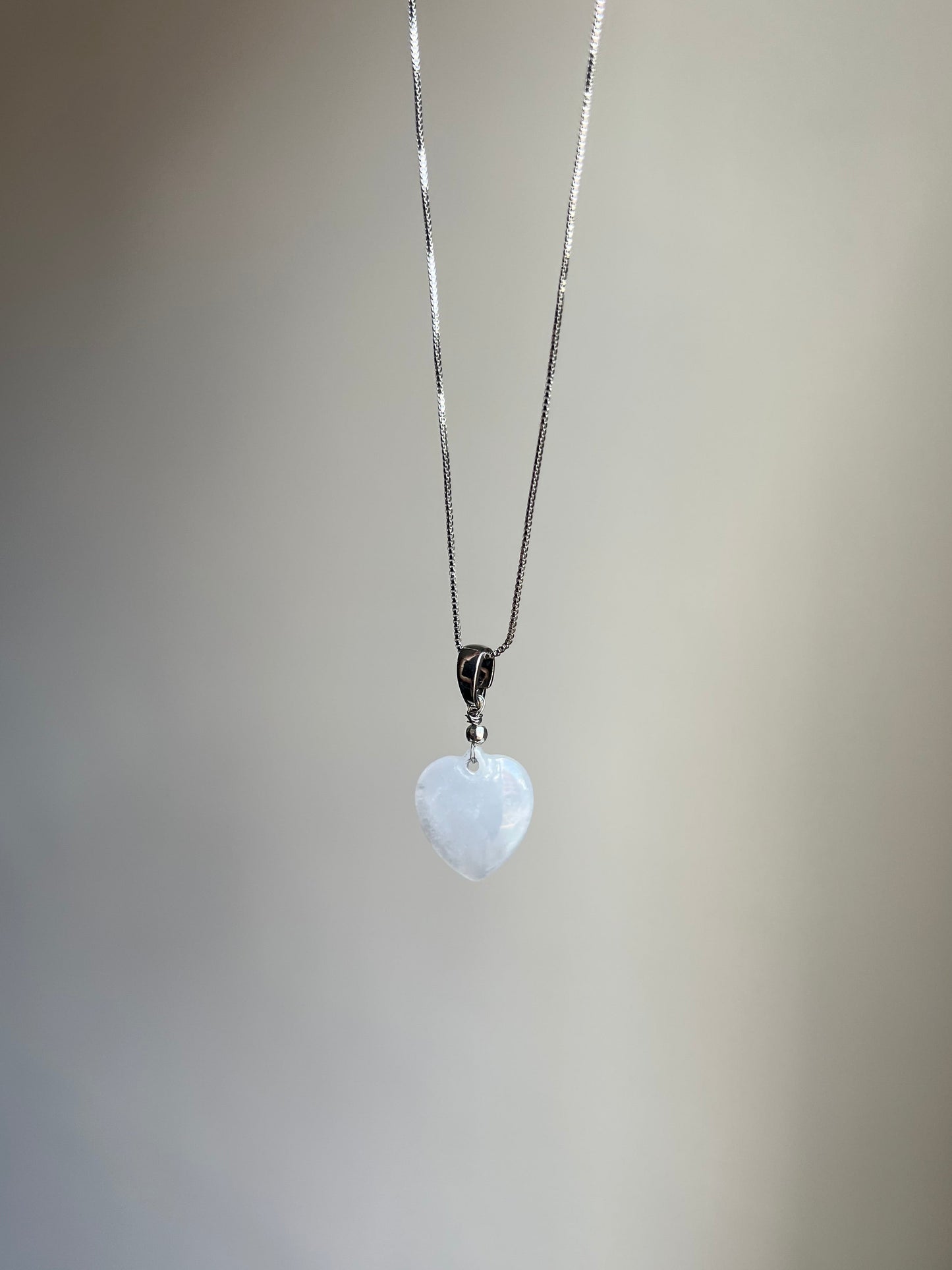 "memorabilia" jadeite heart necklace
