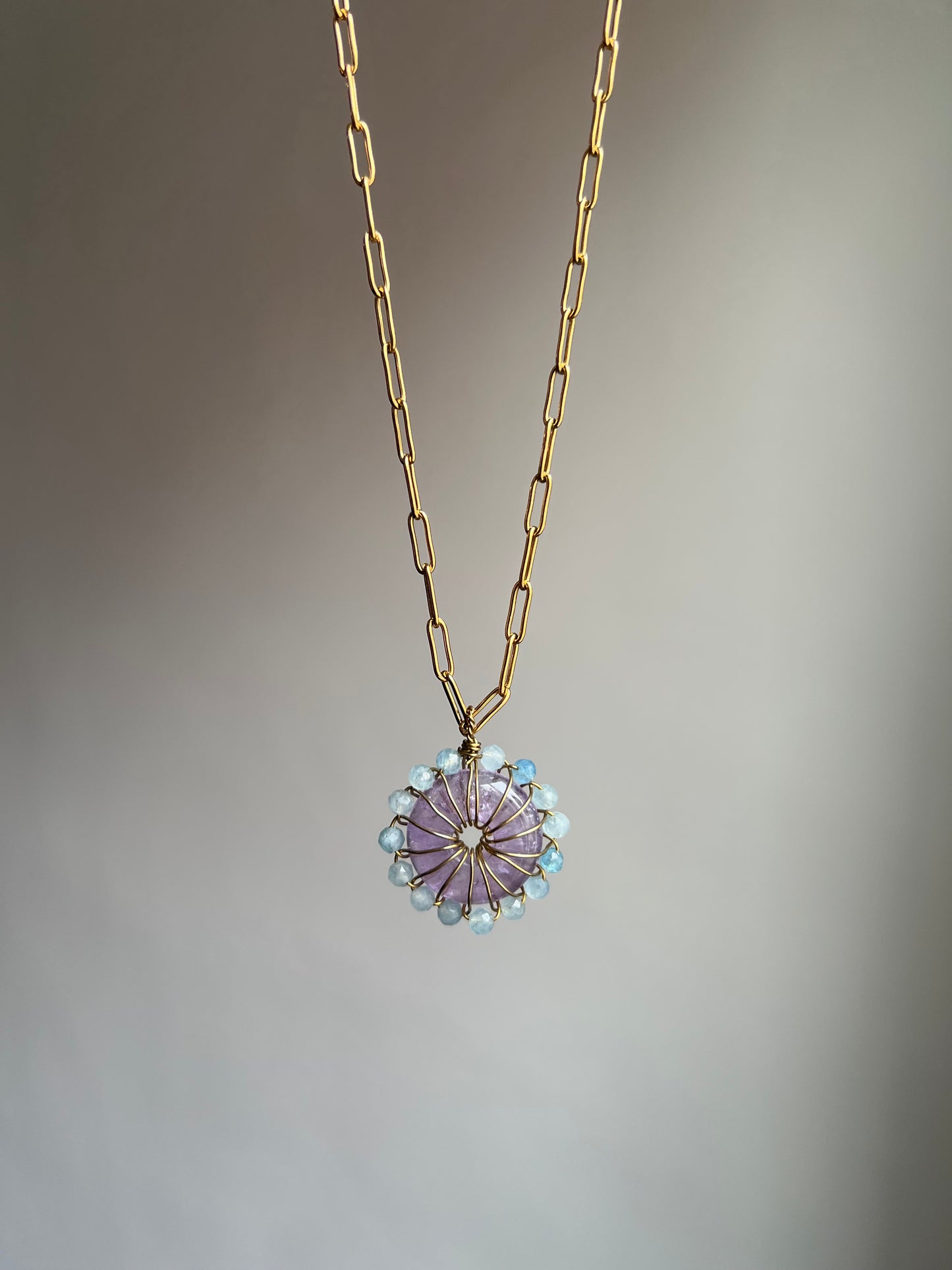 “solar power” necklace