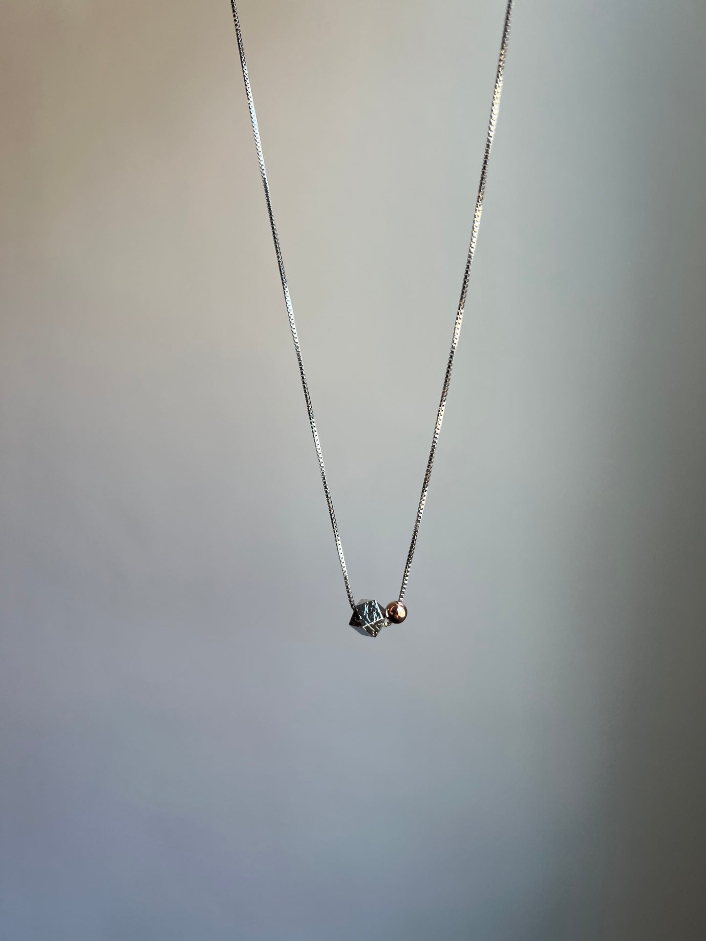 “light the way” meteorite necklace