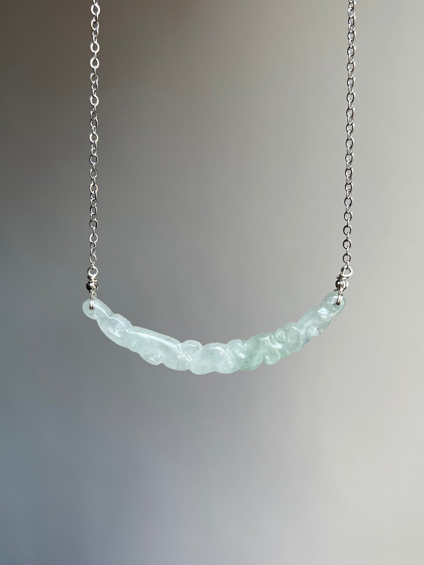 "divine" icy jadeite necklace