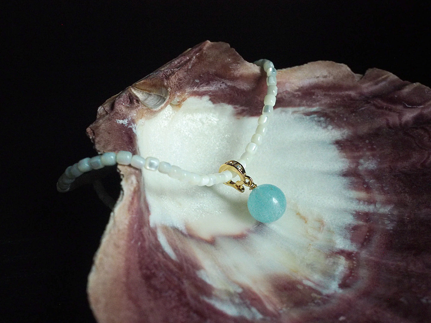 ELYSIAN shell pearl necklace