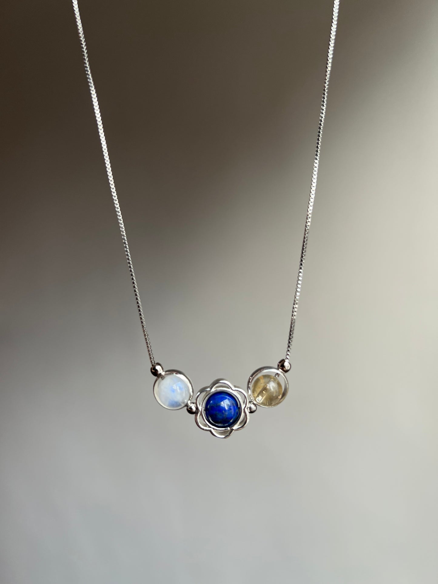 “three’s a charm” necklace