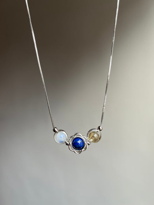 “three’s a charm” necklace