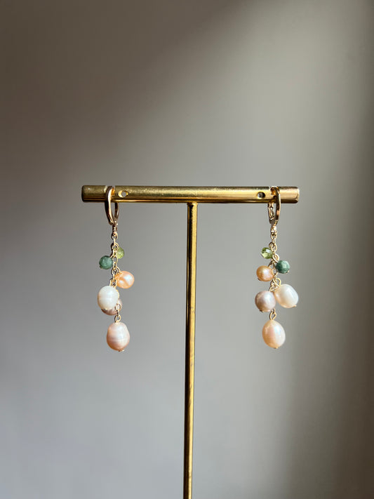 “spring blossom” fresh water pearl earrings