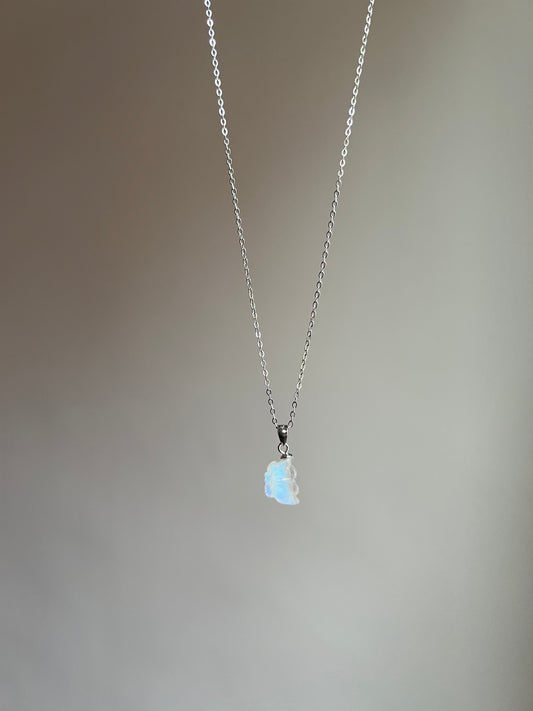 “flutter free” moonstone butterfly necklace