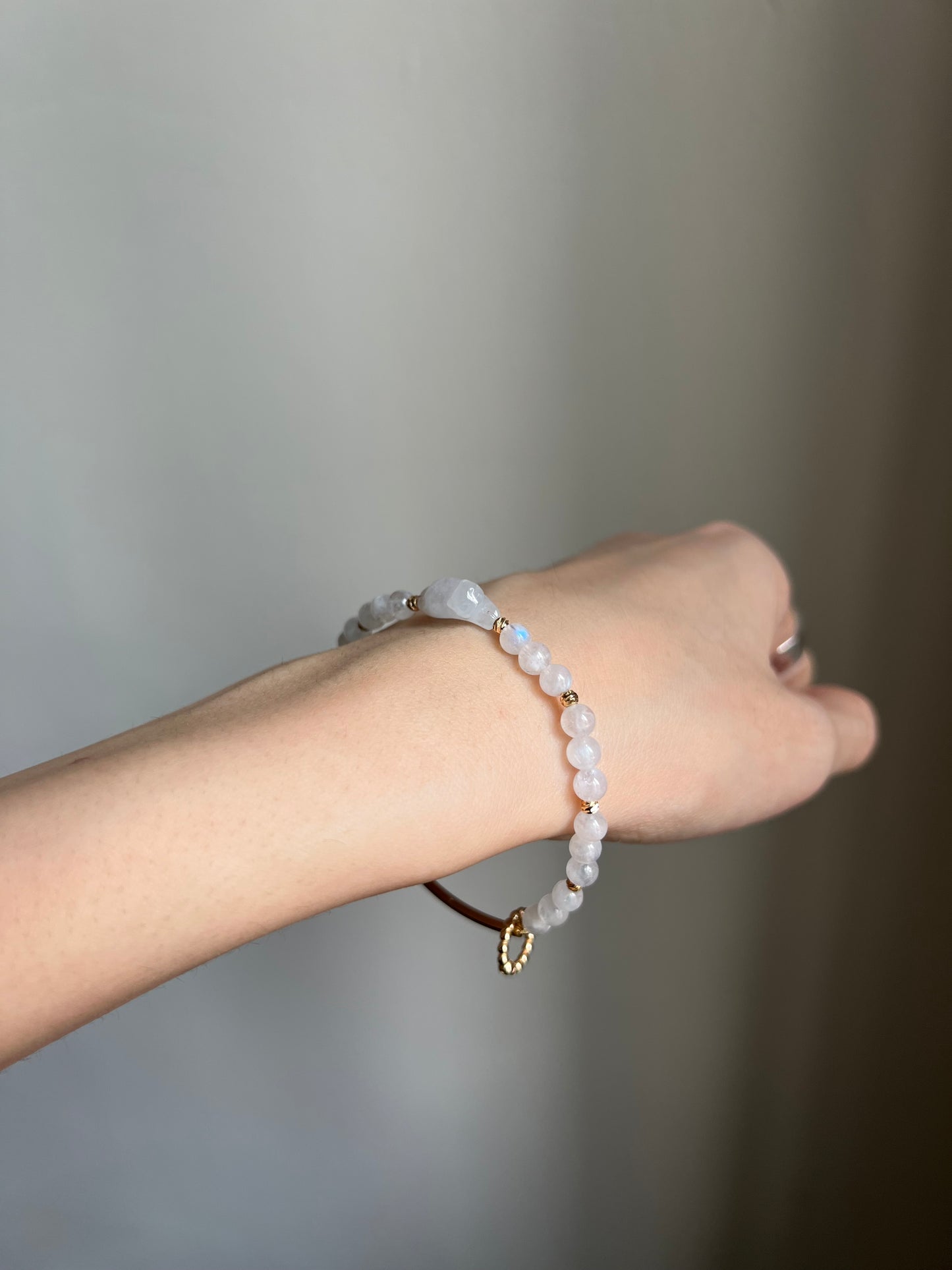 *mini* "playtime" jadeite cat bracelet #16