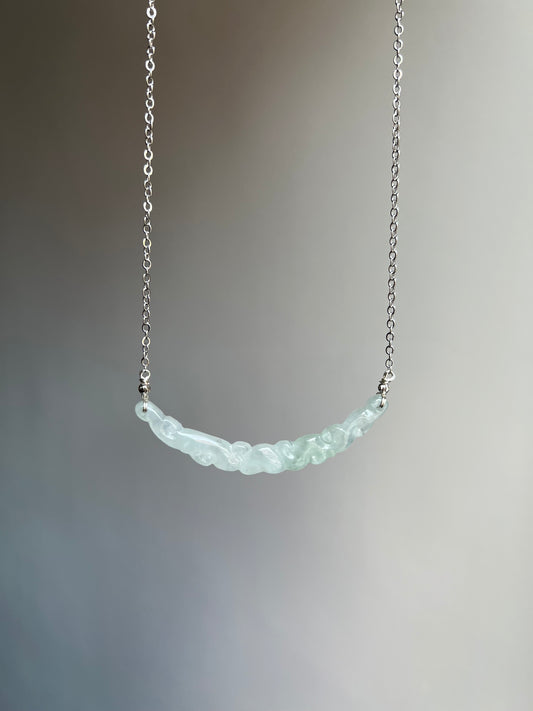 "divine" icy jadeite necklace