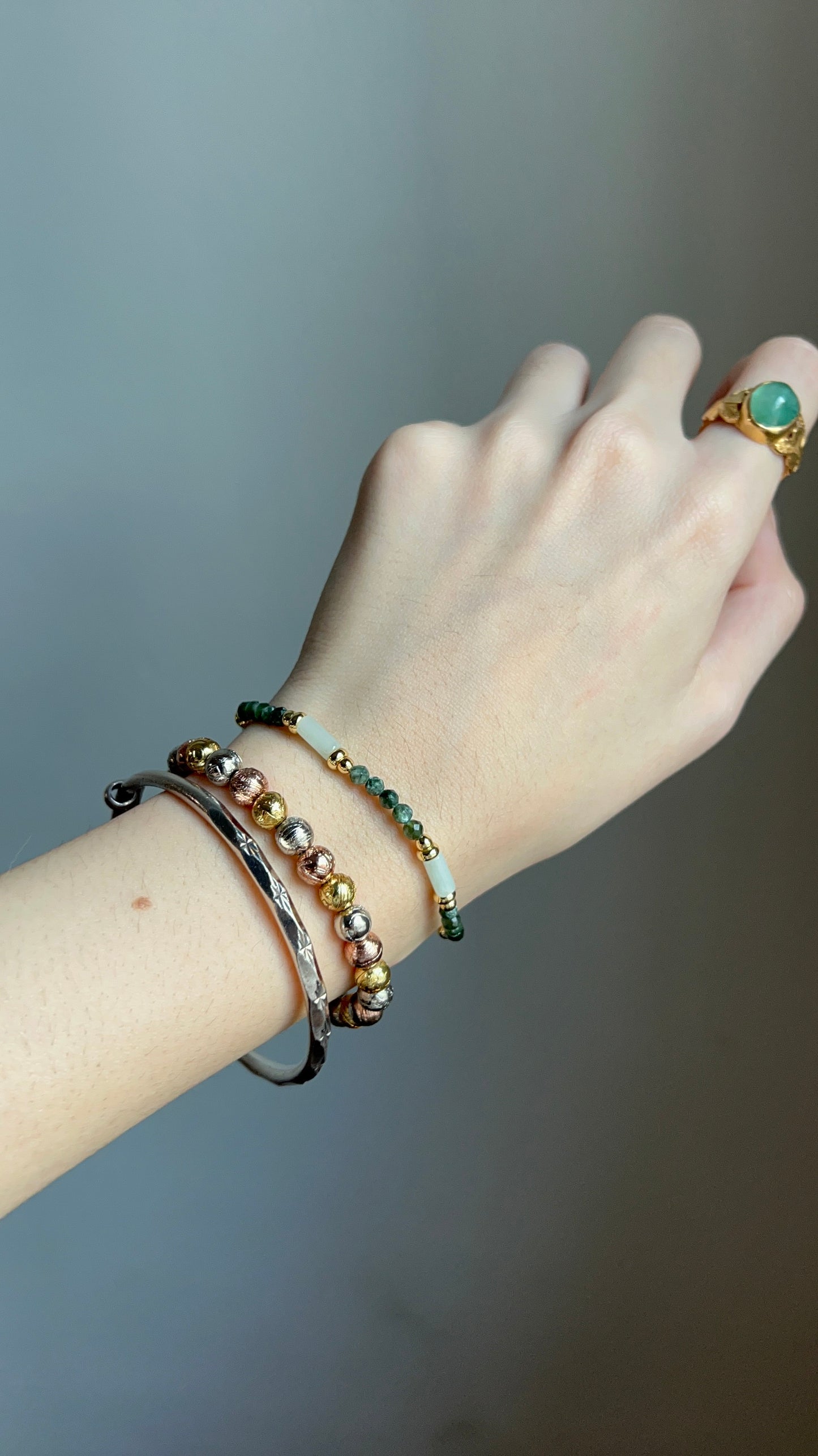 “ephemeral” jade bracelet