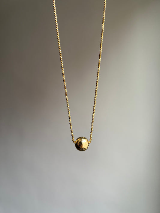 “meteor” 10mm meteorite necklace