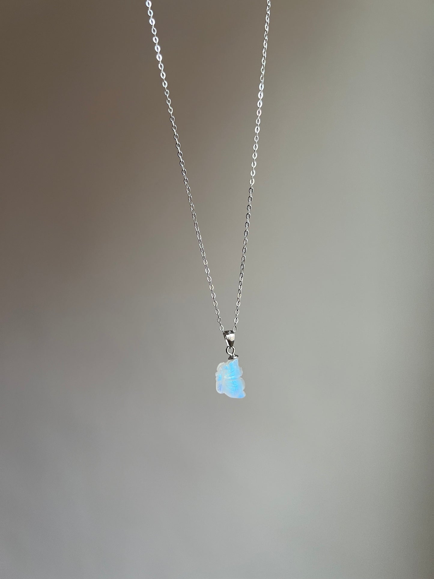 “flutter free” moonstone butterfly necklace