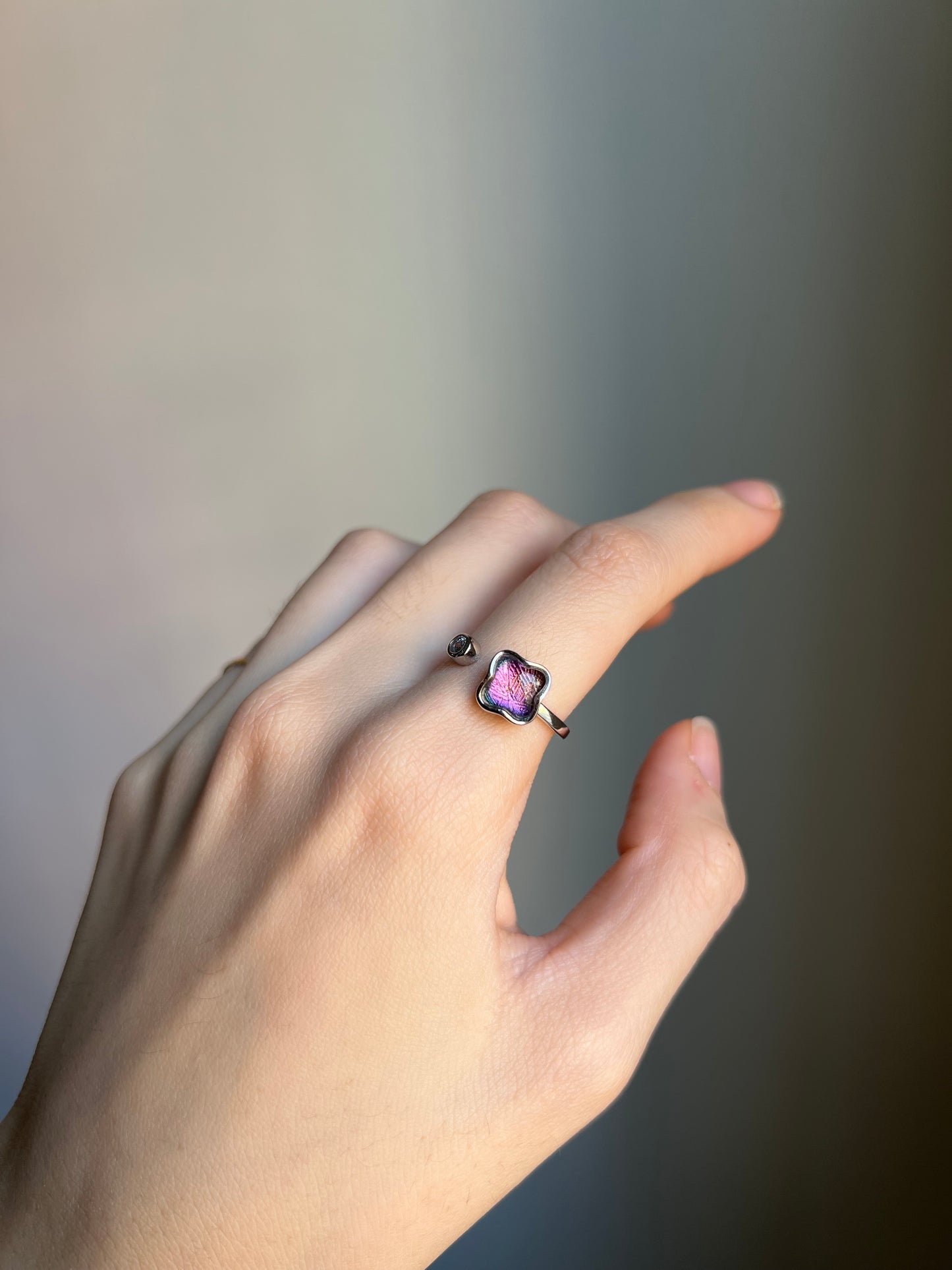 “spin of fate” meteorite ring