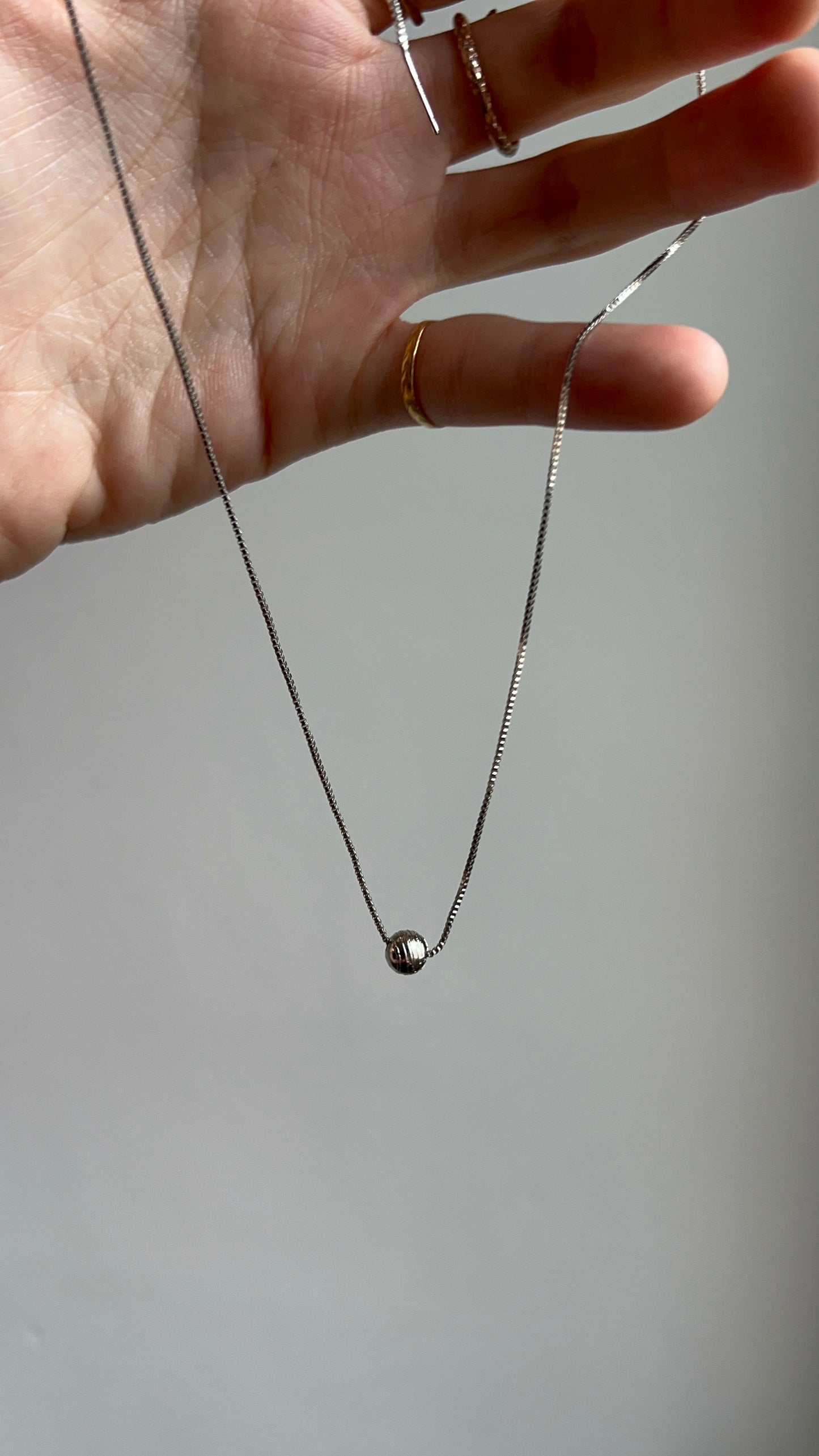 “meteor” 6mm meteorite necklace