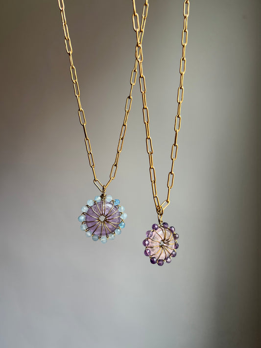 “solar power” necklace