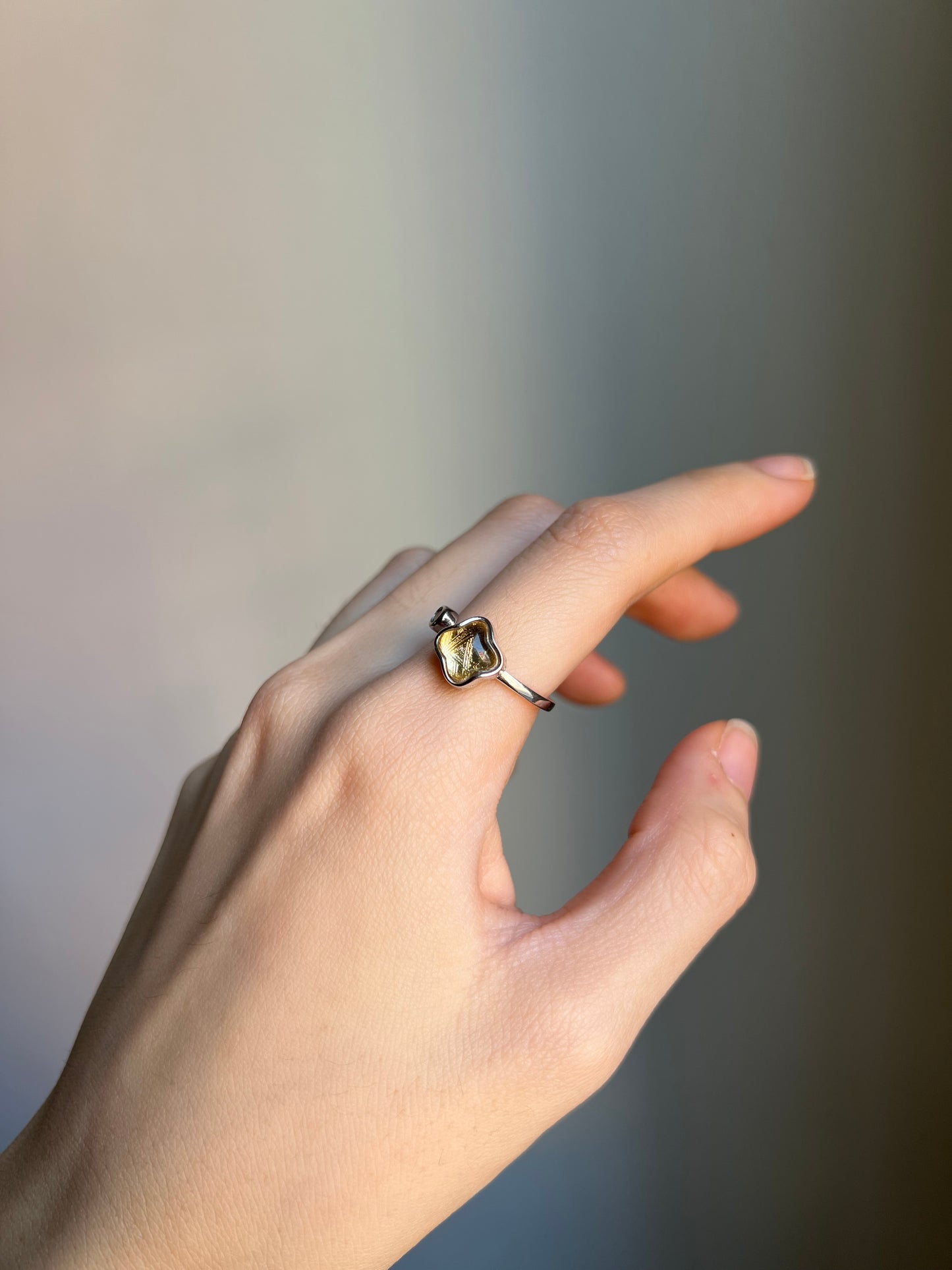 “spin of fate” meteorite ring