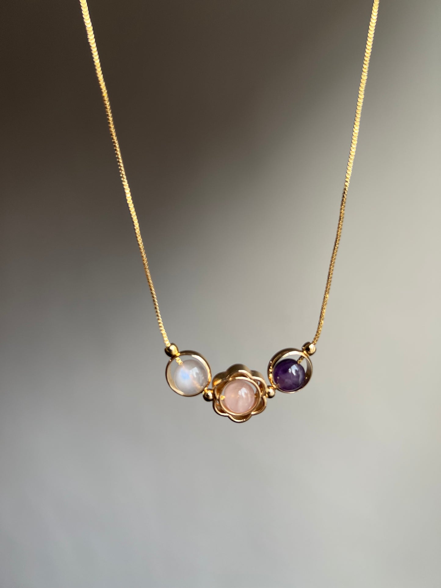 “three’s a charm” necklace