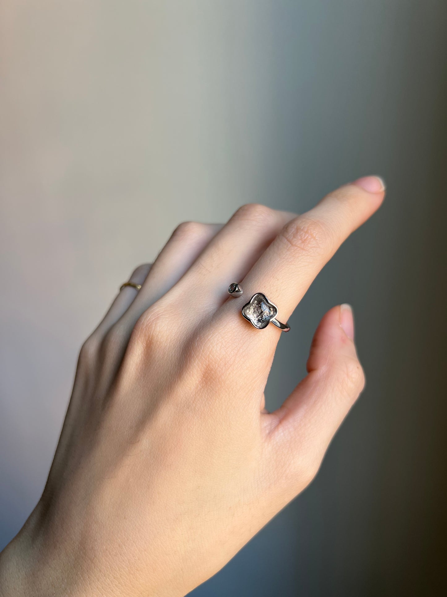 “spin of fate” meteorite ring