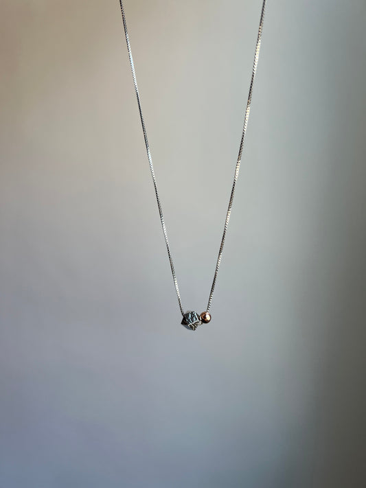 “light the way” meteorite necklace