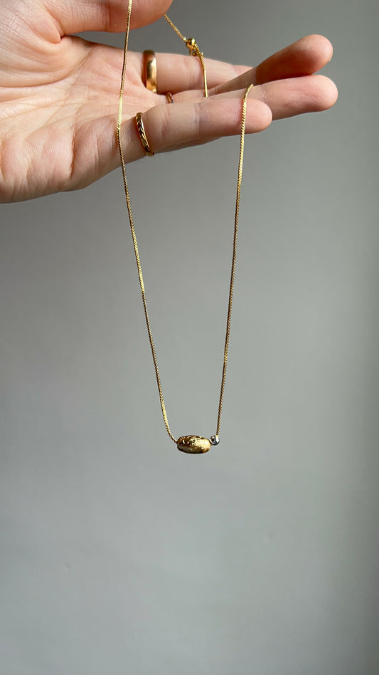 “light the way” v.2 meteorite necklace