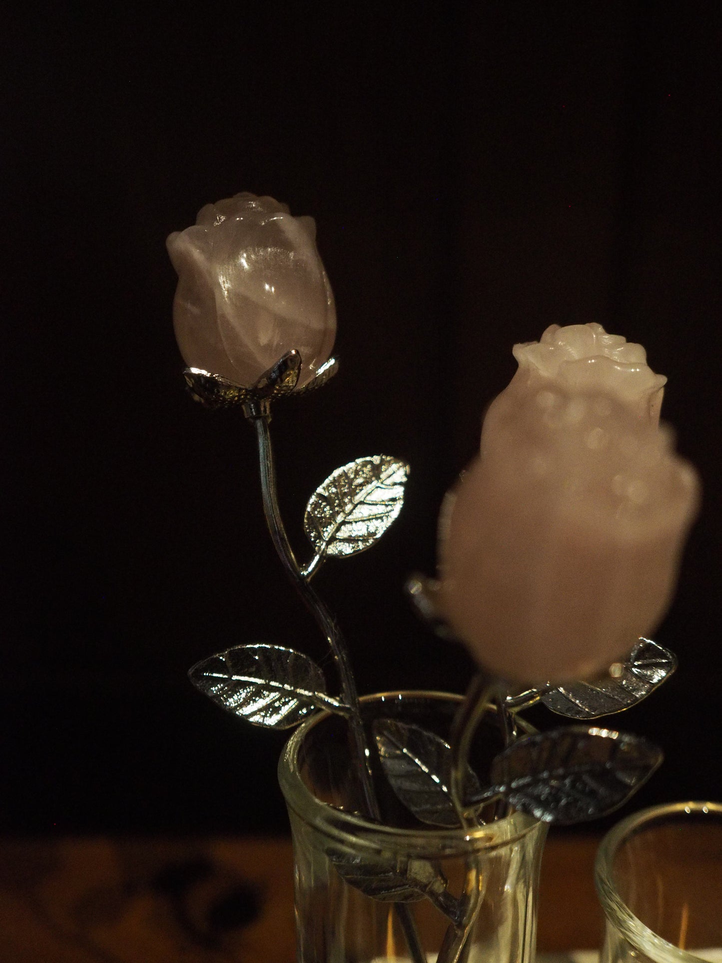 rose quartz baby roses