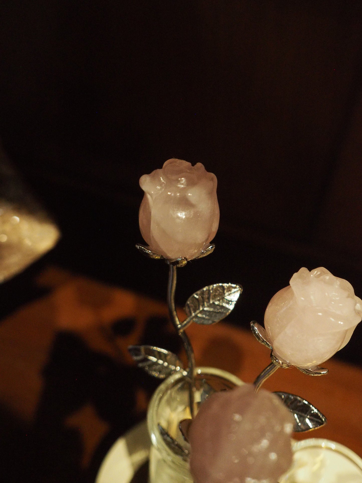 rose quartz baby roses