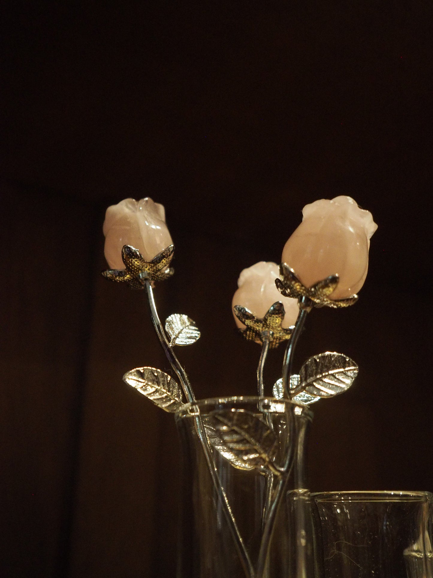 rose quartz baby roses